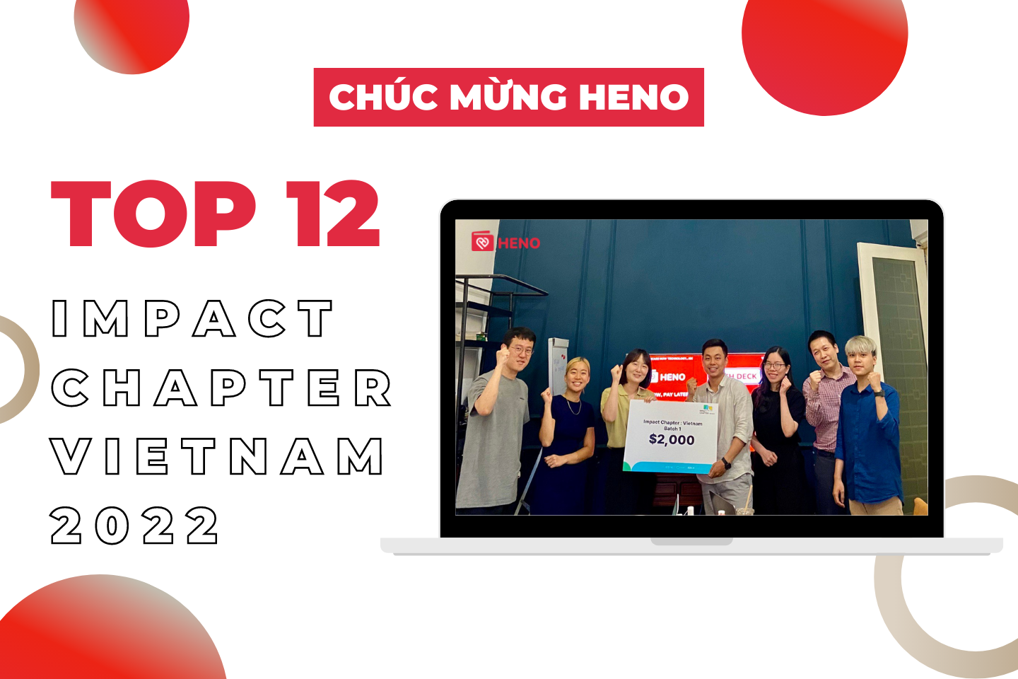 HENO vinh dự lọt top 12 Impact Chapter Vietnam 2022